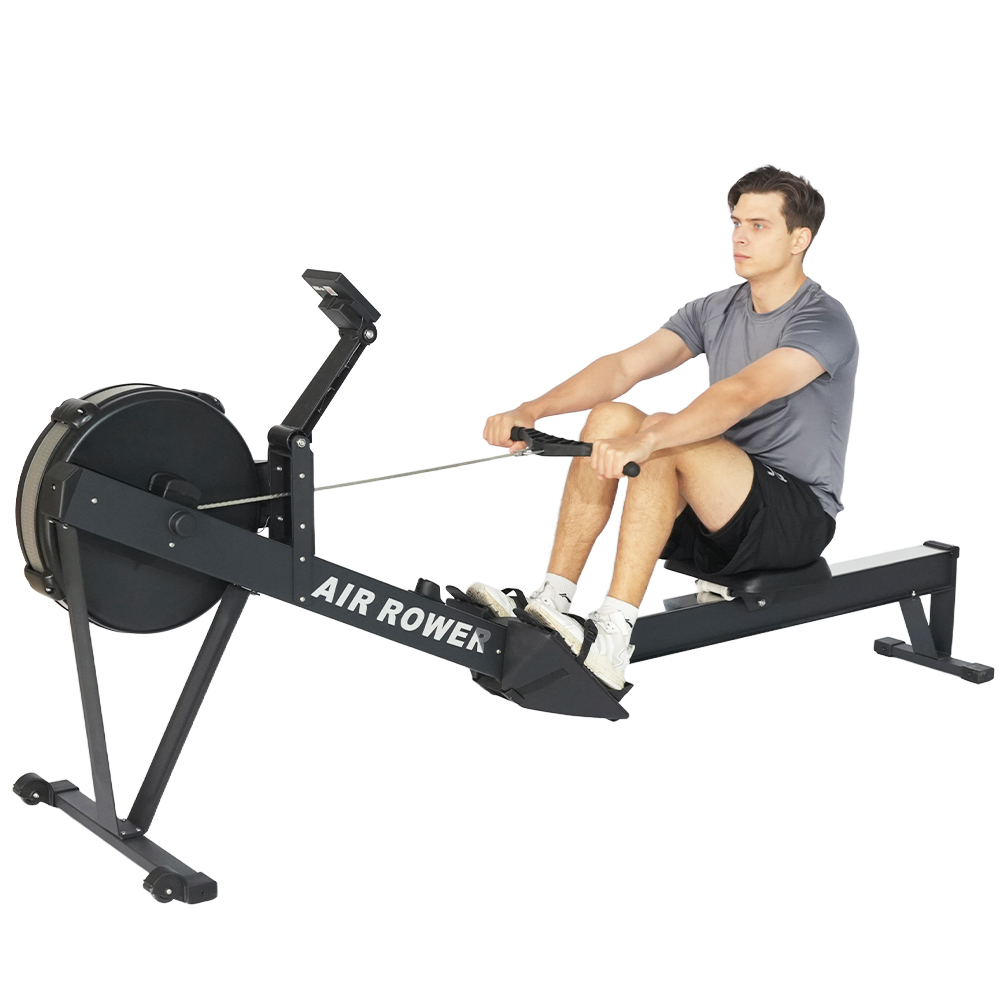 Home Gym Resistance Machine - Durable Foldable Steel Air Resistance Rowing