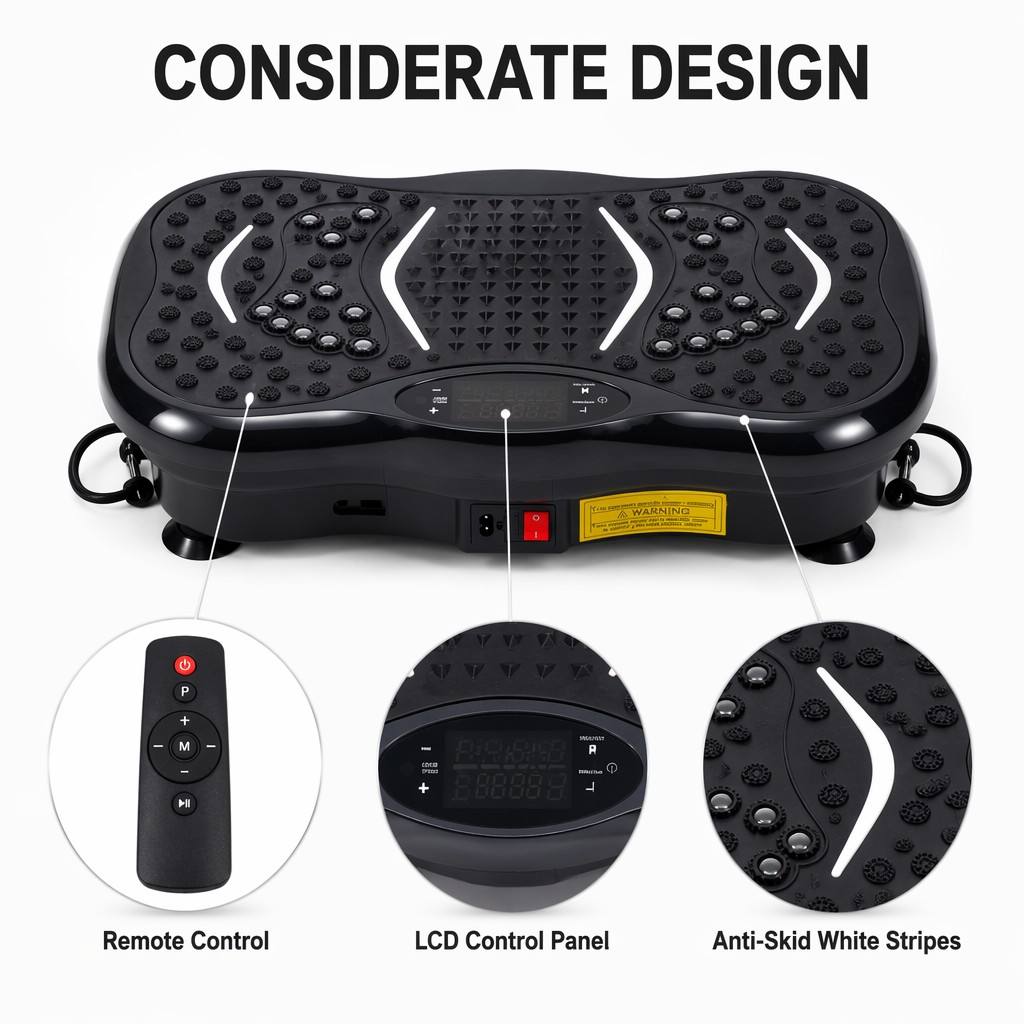 Home Gym Resistance Machine - Professional Vibration Plate Fitness Machine with