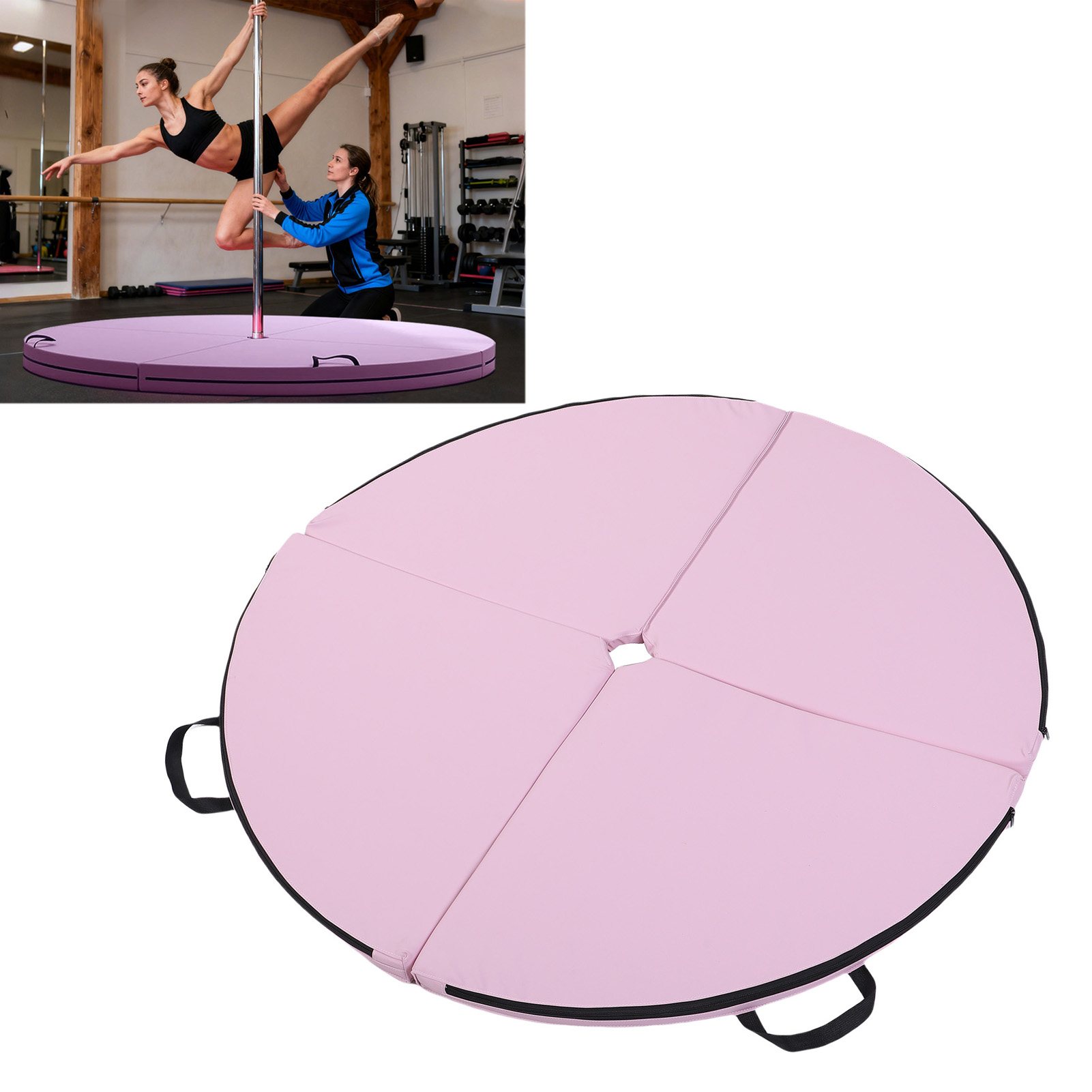 Home Gym Floor - Foldable Pole Dance Mat Pole Dance