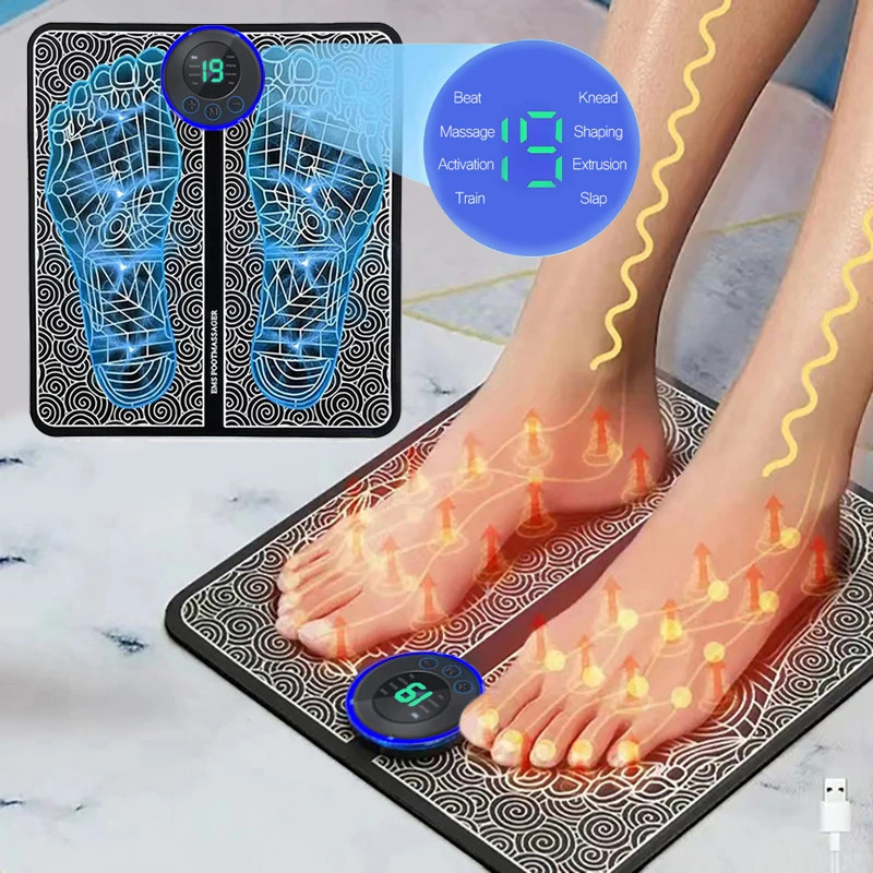 Home Gym Hack - Electric Foot Massager Pad Muscle Massage