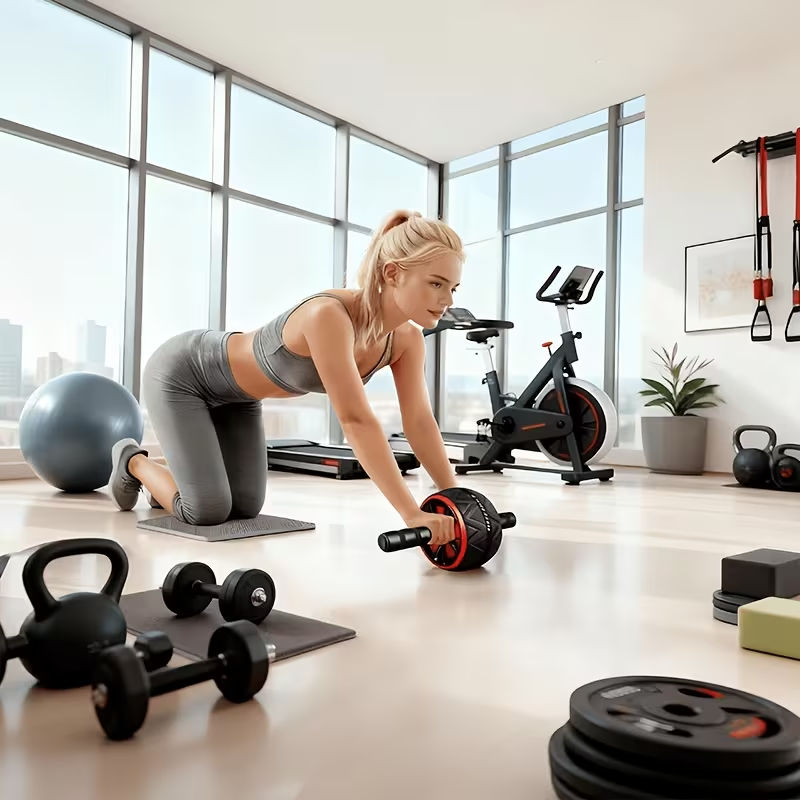 Ab Roller Wheel and Knee Mat,  - огляд і ціна Home Gym Floor