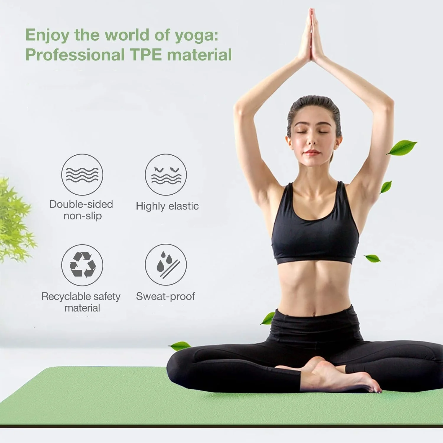 TPE yoga mat is environmentall - огляд і ціна Gymnastics Mat Thick