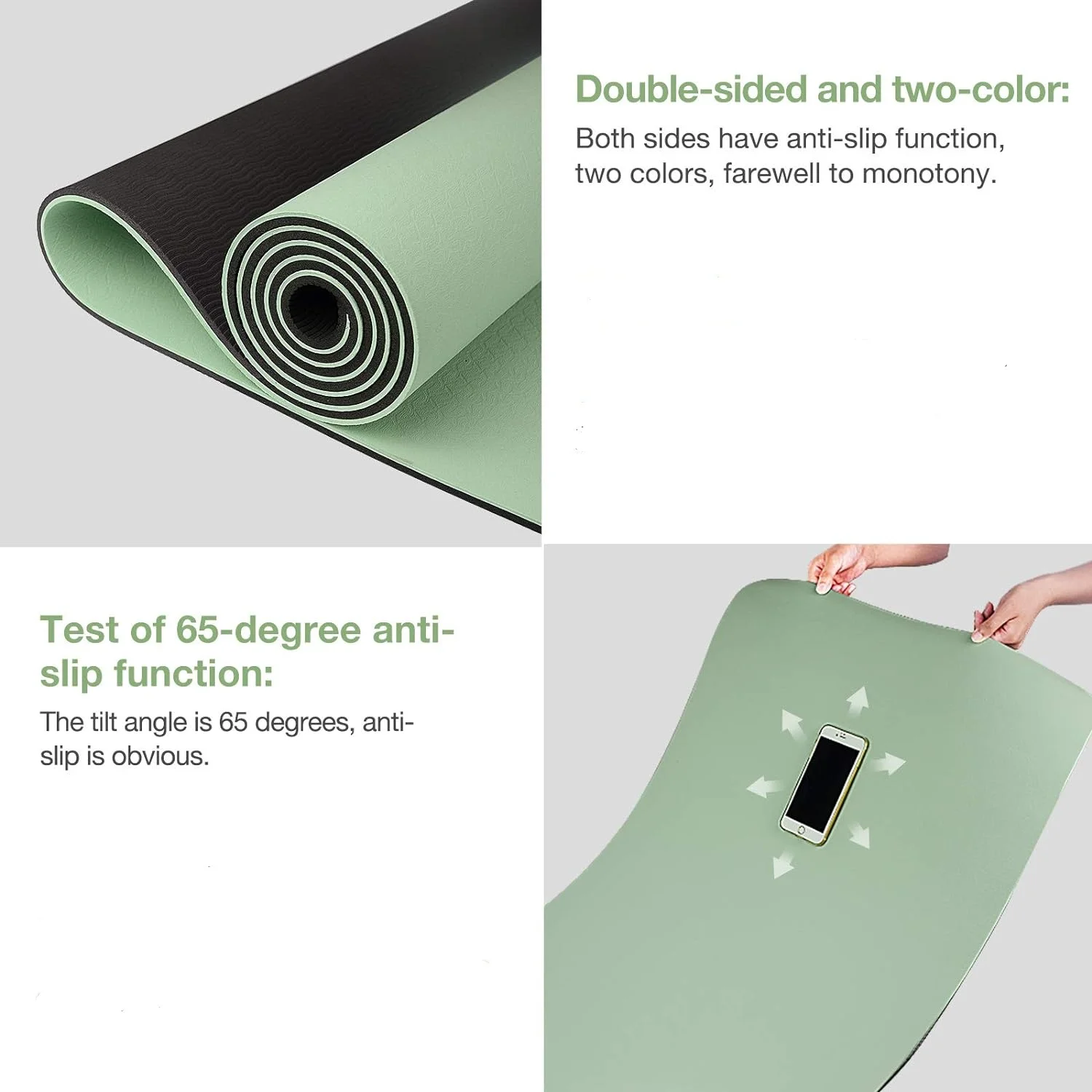 TPE yoga mat is environmentall - огляд і ціна Gymnastics Mat Thick