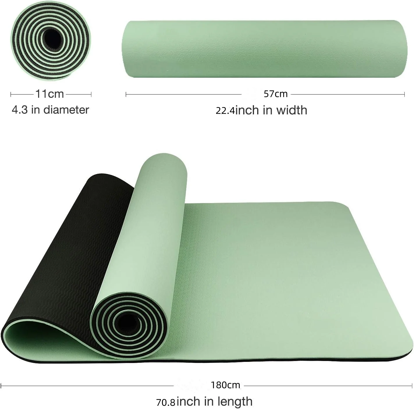 TPE yoga mat is environmentall - огляд і ціна Gymnastics Mat Thick