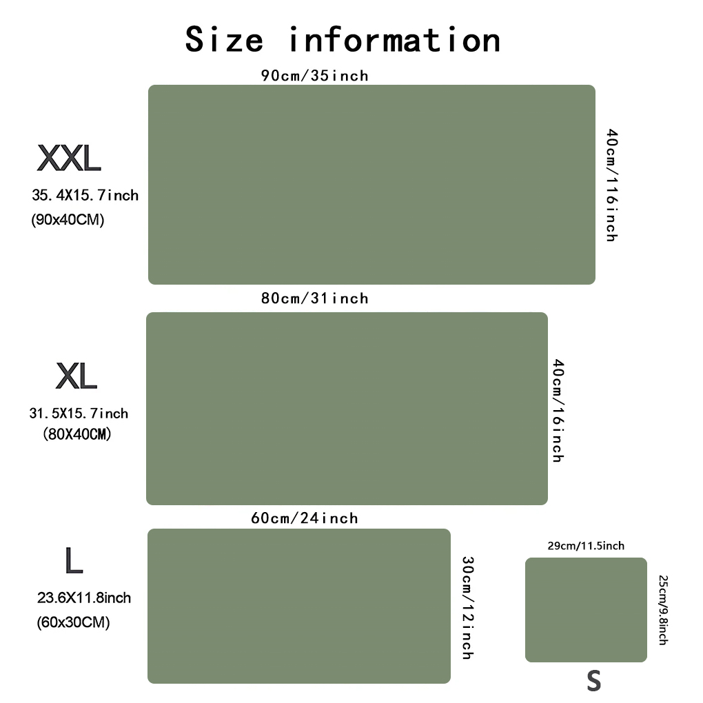 Solid green gaming mousepad la - огляд і ціна Home Gym Xxl