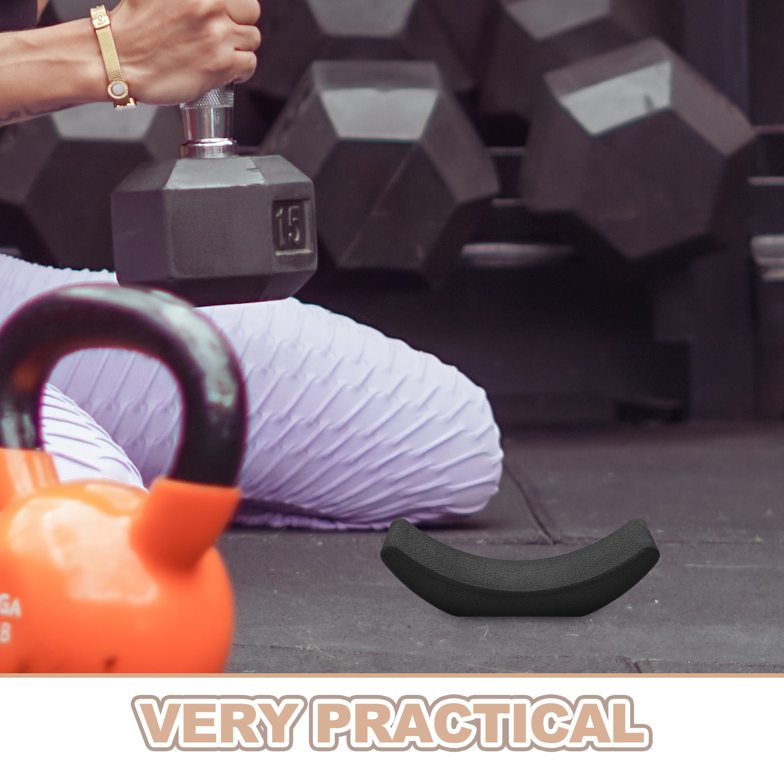 4Pcs Heavy Duty Rubber Dumbbel - огляд і ціна Home Gym Floor