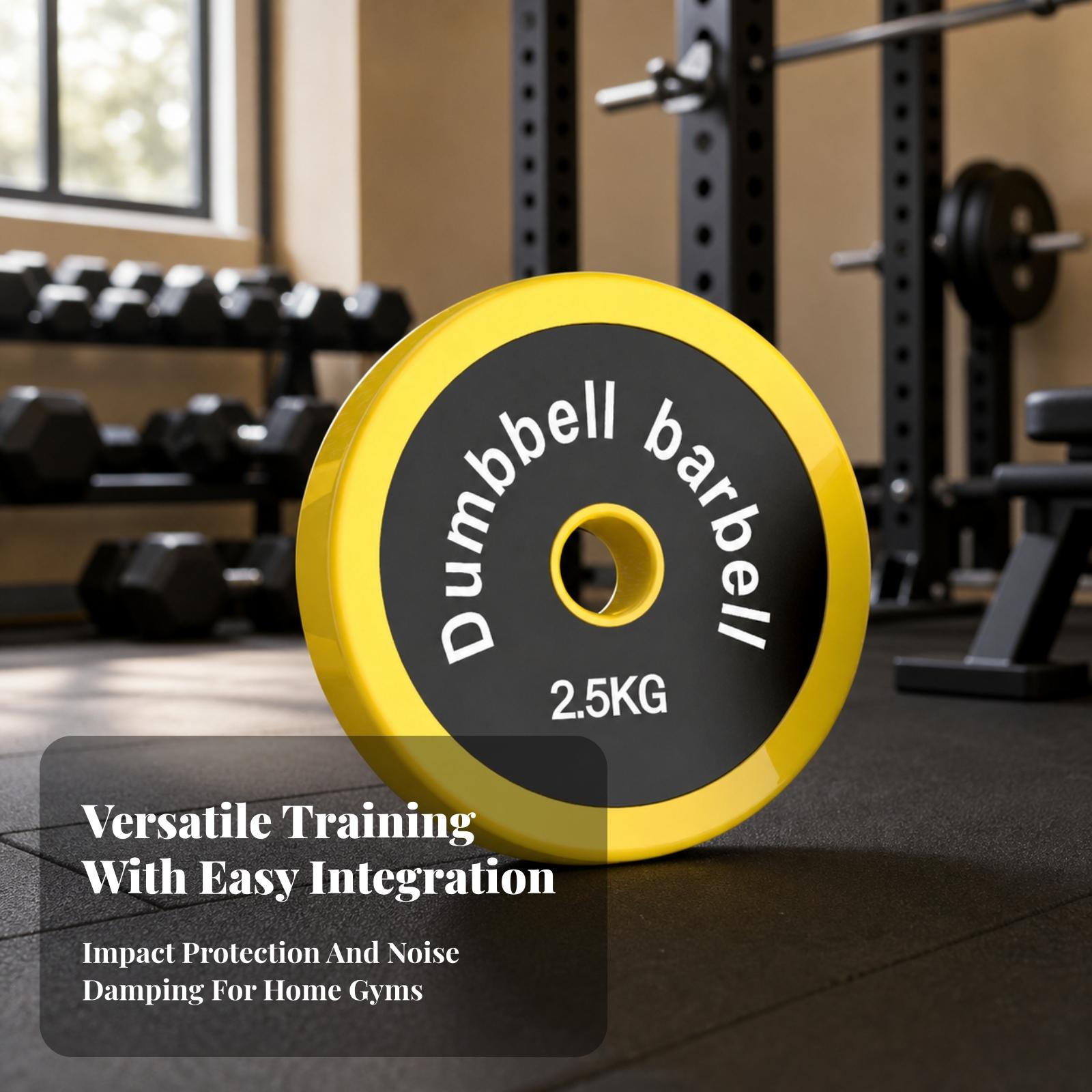 Yellow Rubber Coated Load Disc - огляд і ціна Home Gym Yellow