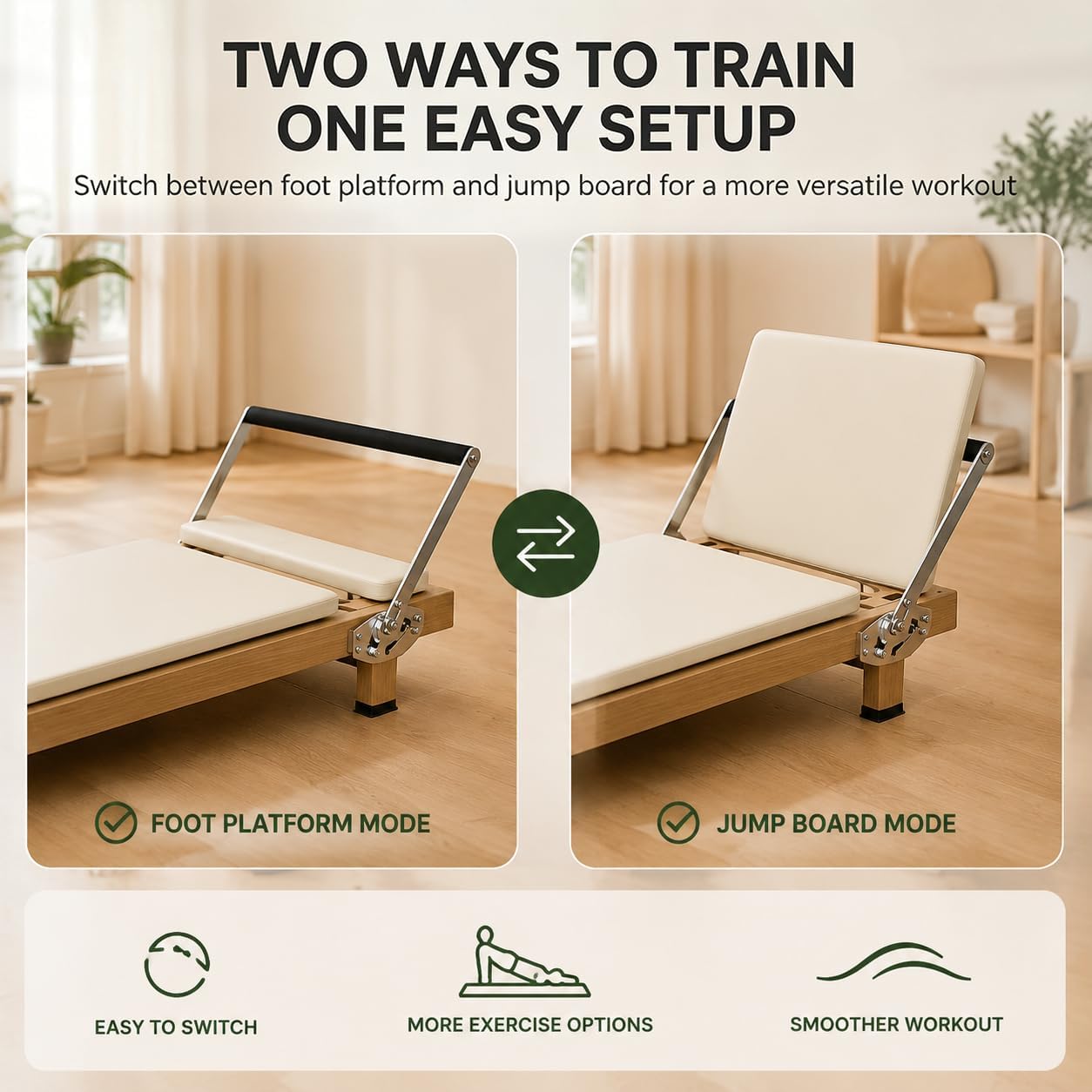 Foldable Pilates Reformer, Hom - огляд і ціна Home Gym Resistance Machine