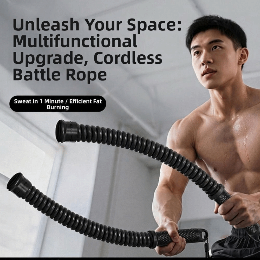2pcs Non-Slip Handle Cordless  - огляд і ціна Battle Rope Heavy