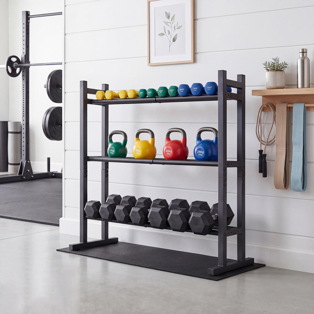 Heavy Duty 3-Tier Dumbbell Rac - огляд і ціна Home Gym Usa
