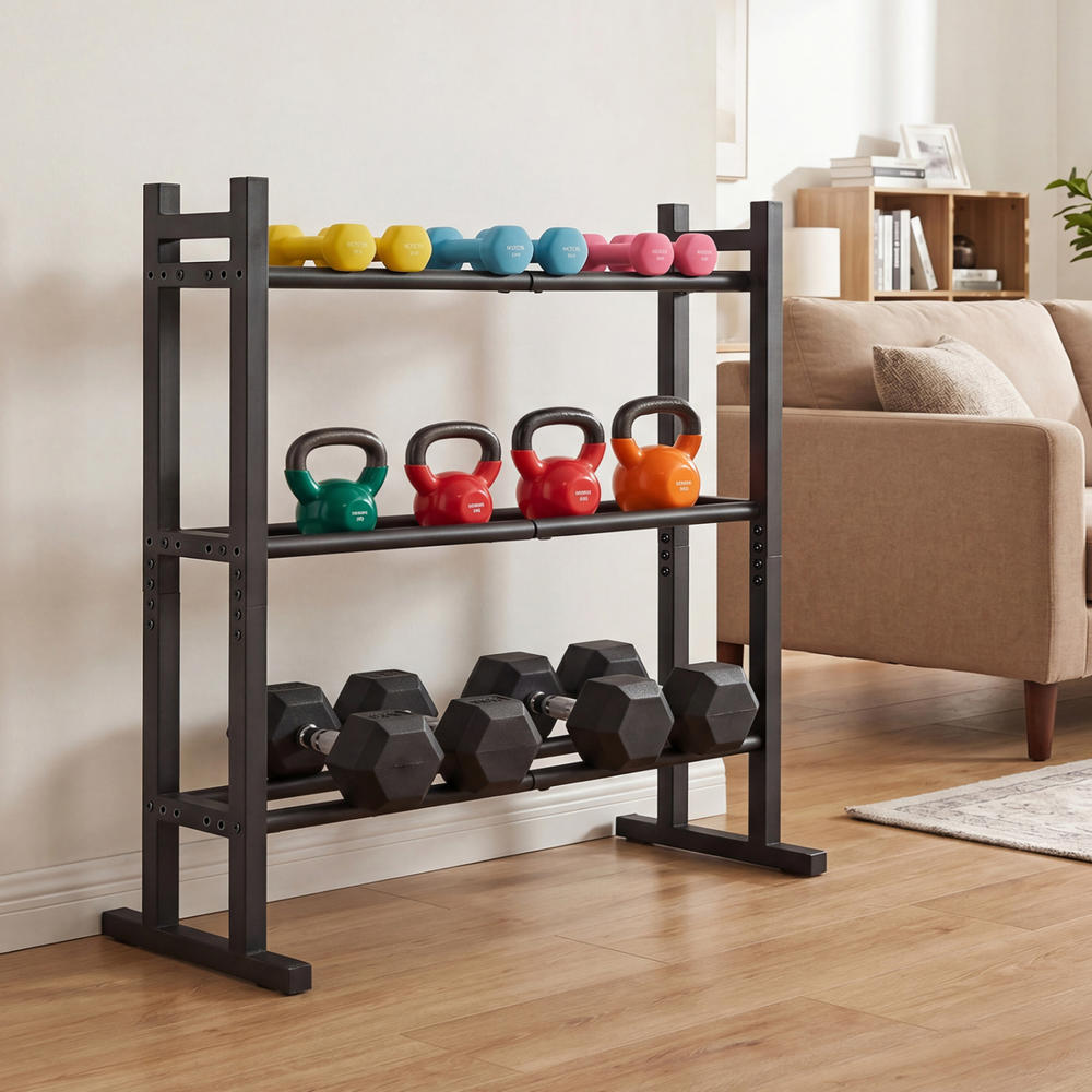 Heavy Duty 3-Tier Dumbbell Rac - огляд і ціна Home Gym Usa