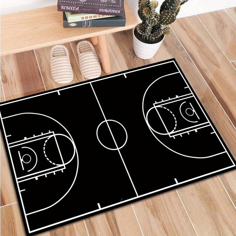 Black White Basketball Court F - огляд і ціна Home Gym And Basketball Court
