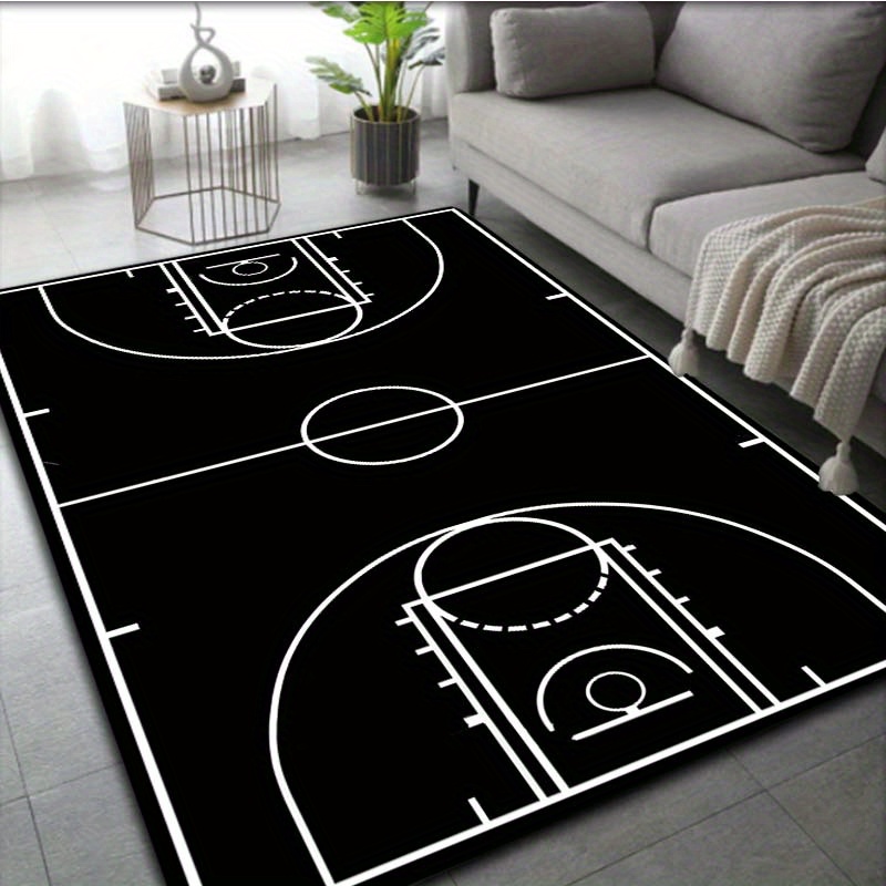 Black White Basketball Court F - огляд і ціна Home Gym And Basketball Court