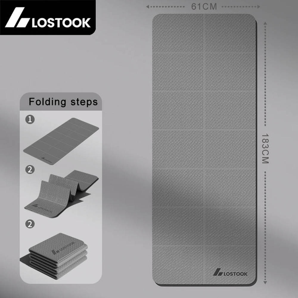 4mm Thick TPE Foldable Yoga Ma - огляд і ціна Gymnastics Mat Thick