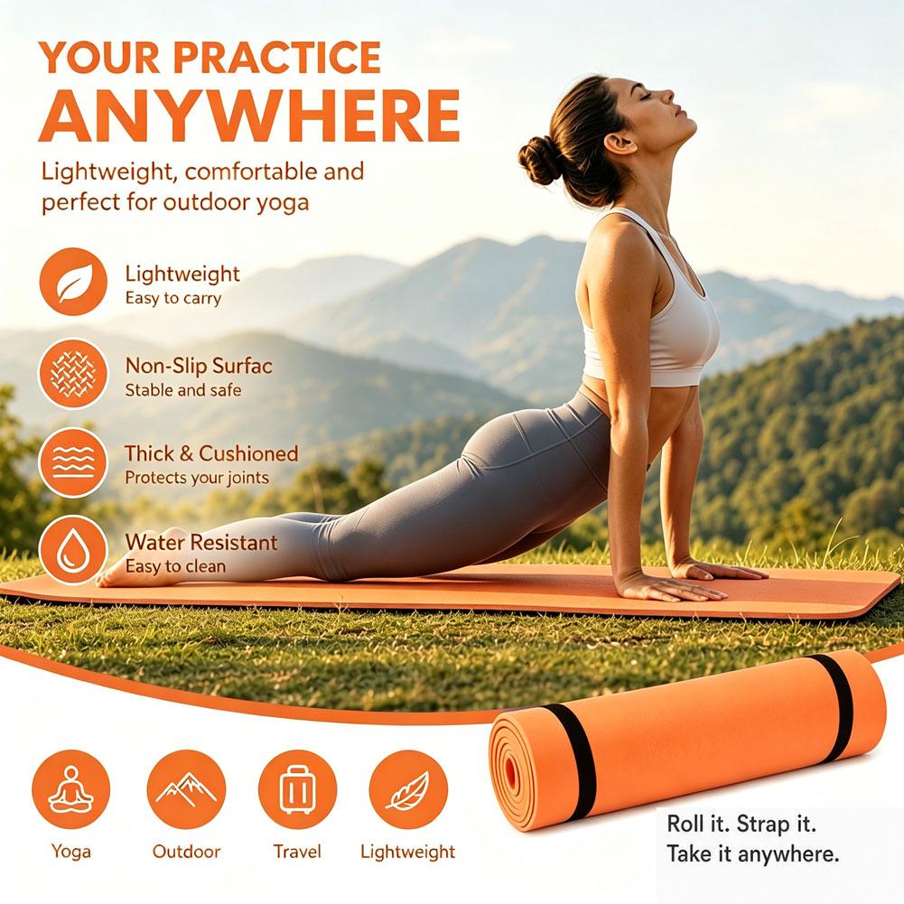 1/2Pcs Thick Yoga Mat Anti-ski - огляд і ціна Gymnastics Mat Thick